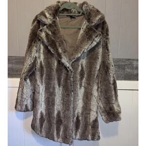 OLIVACEOUS Sz Small Chinchilla Jacket Soft And Comfy Boho Glam